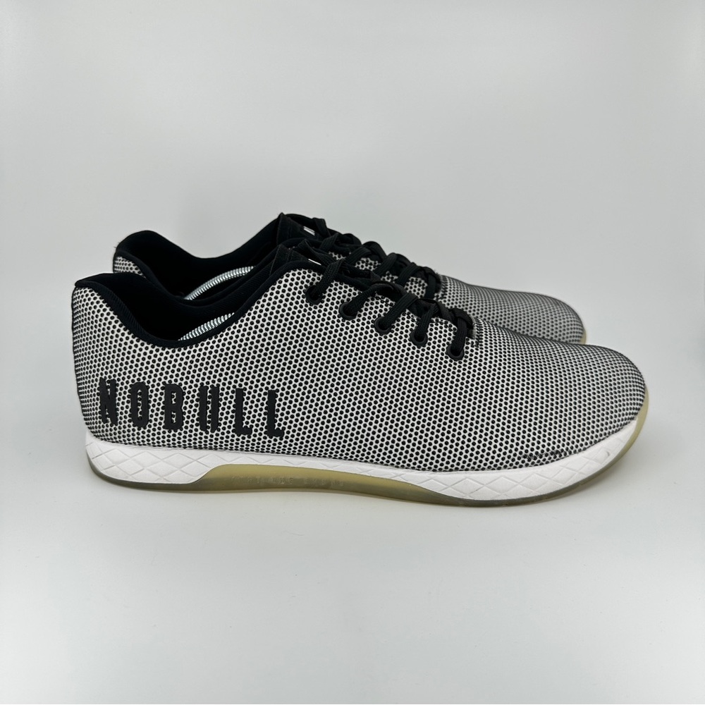 Nobull Shoes Men's Size 13.5 White Cross Trainers Running Lifting Super Fabric